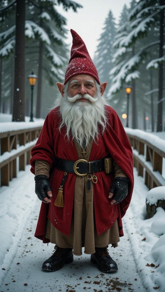 DC Comics universe, photograph, surreal, light weight Male Gnome