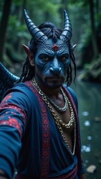 photograph, s Art, selfie shot angle of a traditional Dominican Male Dragonborn , the Dragonborn is Angelic