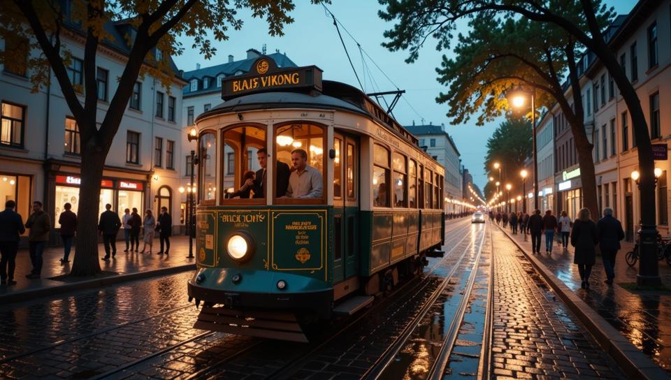 photograph, Victorian Tram , it is Abnormal and Respected, in a Spirit world setting