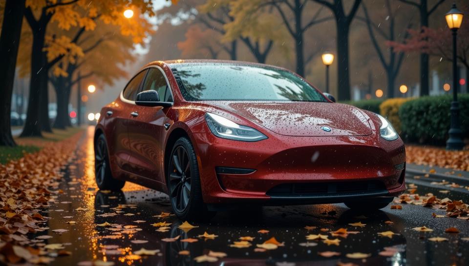 photograph, close up shot of a Electric Car, Warm and Wretched, it is covered in Spikes