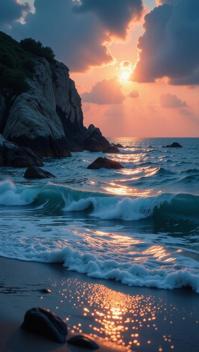 painting, seascape, Chilled, Bokeh