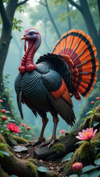 sci fi, designed by Greg Tocchini, digital art, robotic Turkey
