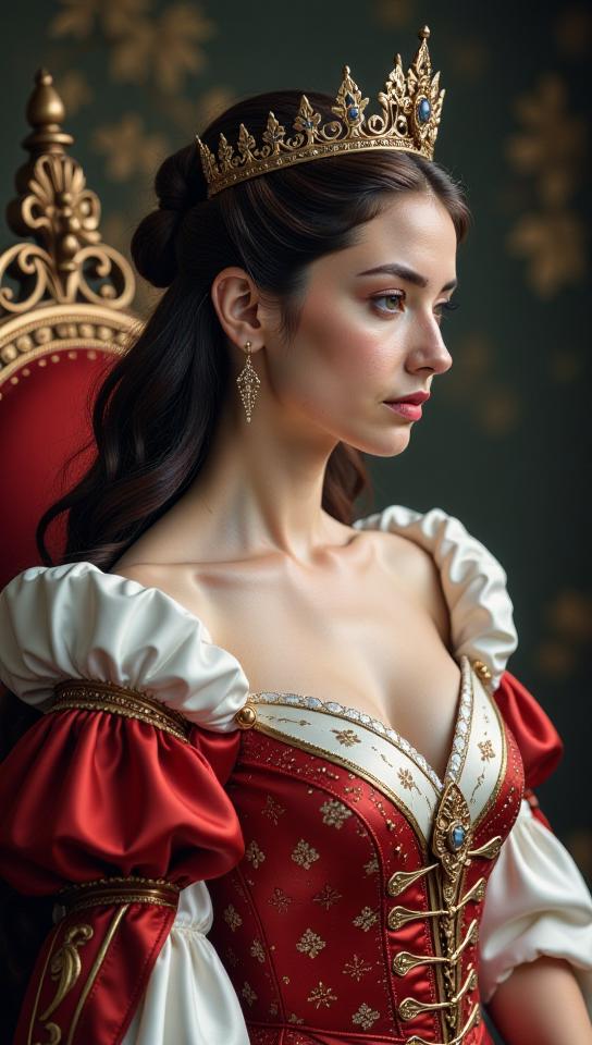 Arcane style Queen, luxury, dynamic composition, epic atmosphere