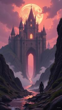 video game concept art, d game art, concept art, landscape of a Sanctuary Fortress