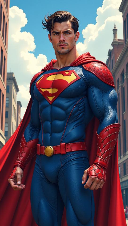 digital art, Male, Ronin, wearing gorgeous Superhero costume