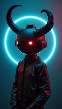 designed by August Sander and Christian Boltanski, photograph, Horned Techno Kuiper Belt , sleek