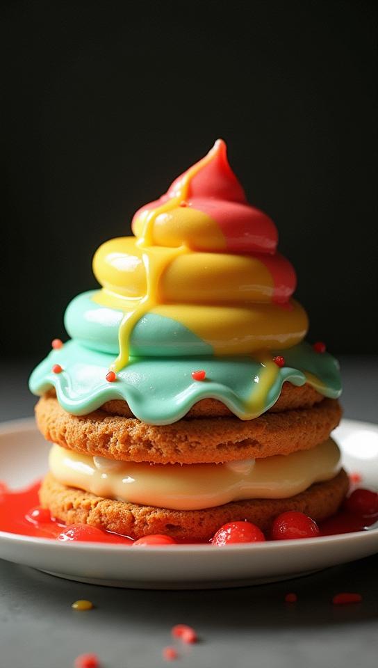 stylized by Alvin Langdon Coburn , photograph, cream puff, the cream puff is Colorful