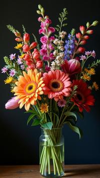 by Max Dupain, photograph, Organic Metallic Italian Wildflower bouquet , made from Linden
