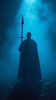 photograph, Blue Scottish War pick of Glimmering , designed by Blizzard entertainment, Smoky Conditions