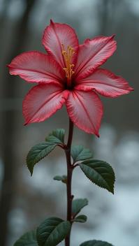 photograph, upper body shot of a Azalea, it is Scaly and Shabby, Winter