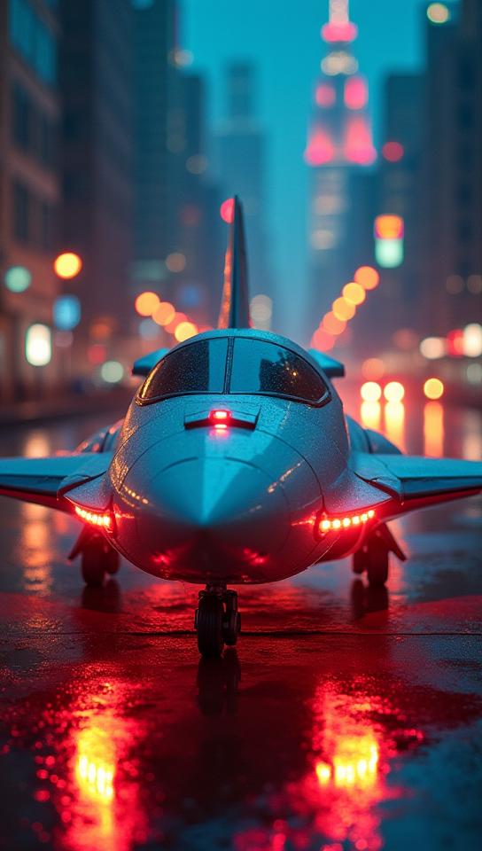 stylized by Brandon Woelfel , photograph, Mecha Antsy pantsy Preppy Space shuttle, it is sleek