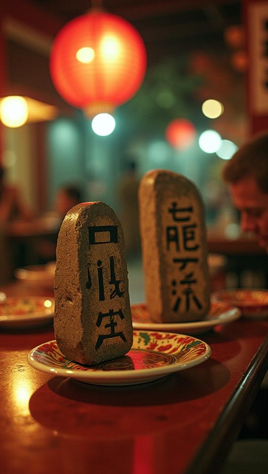 stylized by Anton Mauve , photograph, capturing the elite at play, Vulgar traditional Macanese Rune stones
