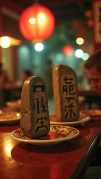 stylized by Anton Mauve , photograph, capturing the elite at play, Vulgar traditional Macanese Rune stones