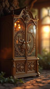 photograph, Classical Viking China cabinet Keychain , it is Puny Bizarre , detailed with Flashy and S details