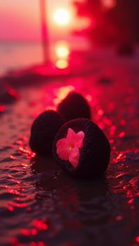 by Gabriel Metsu, photograph, Affectionate Black and Ruby Red mochi Lavender , from inside The Bahamas