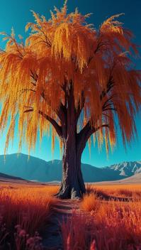photograph, Jealous Willow tree of Radiance, Frightening, Gadgetpunk
