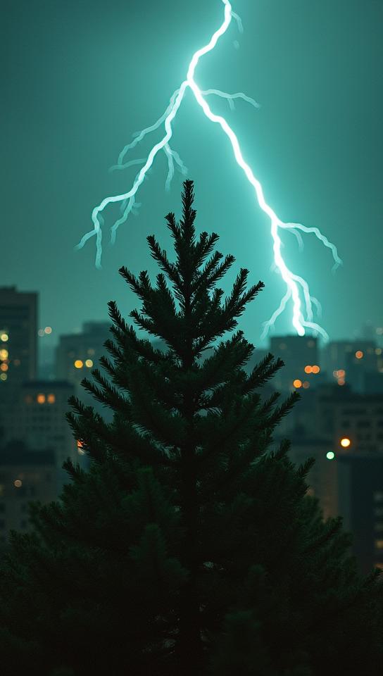 stylized by Philippe Halsman Howard Schatz , photograph, Playful Spruce , cityscape