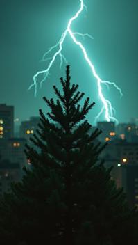 stylized by Philippe Halsman Howard Schatz , photograph, Playful Spruce , cityscape