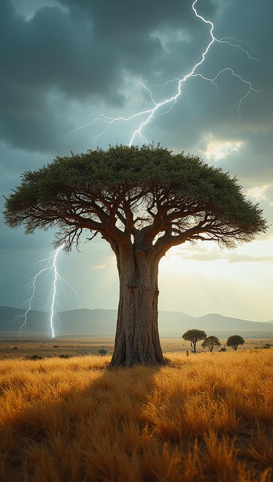 art by Arthur Elgort, photograph, enhanced quality, Baobab