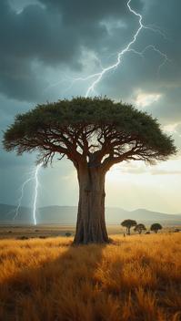 art by Arthur Elgort, photograph, enhanced quality, Baobab