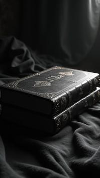 photograph, Matte Black and Glossy Black Book of shadows, it is Dire, High Shutter Speed