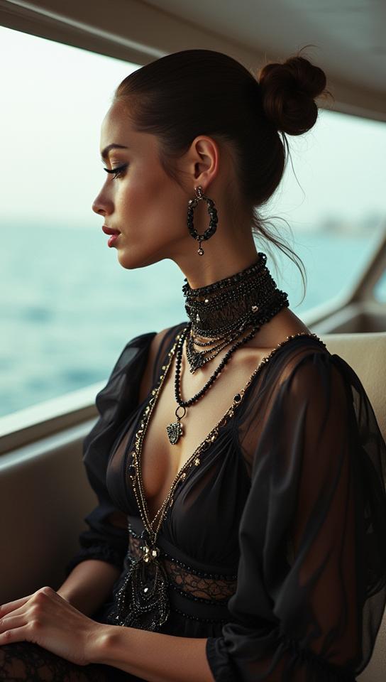 photograph, Smooth Bosnian Yacht, Cybergoth Fashion, soft light