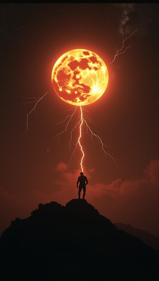 photograph, Thundering Luminescent Dwarf Planet Makemake, magnificent, Sun in the sky