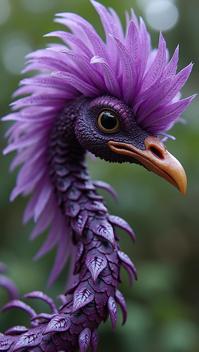 designed by Vivian Maier, photograph, Psychadelic Scaly Branch , it is detailed with Purple patterns