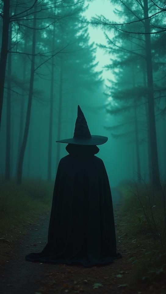 photograph, Teal woods, Wizard hat , Visual