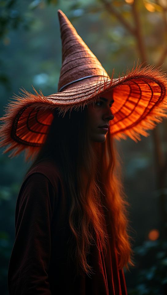 stylized by Ed Freeman , photograph, Light Despicable Costa Rican Ecuadorian Witch s hat , detailed with Sisal patterns
