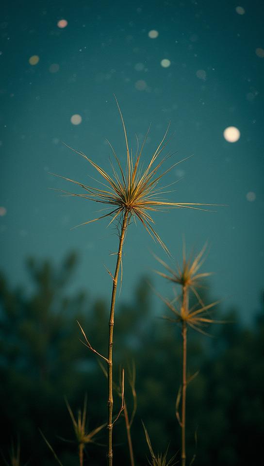 photograph, Hairy Bamboo , Stars in the sky, designed by Katia Chausheva Herbert List