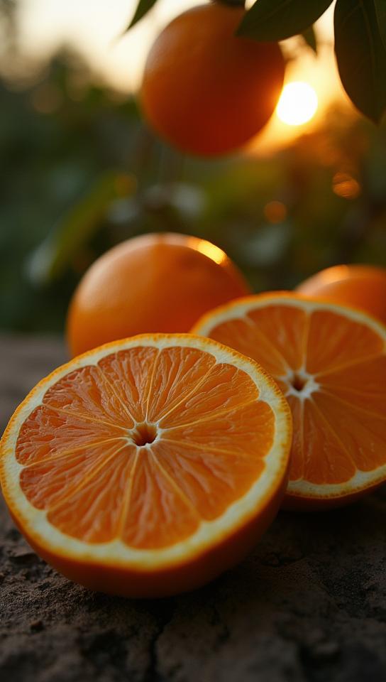 photograph, citrus, at Twilight, Ultra Detailed