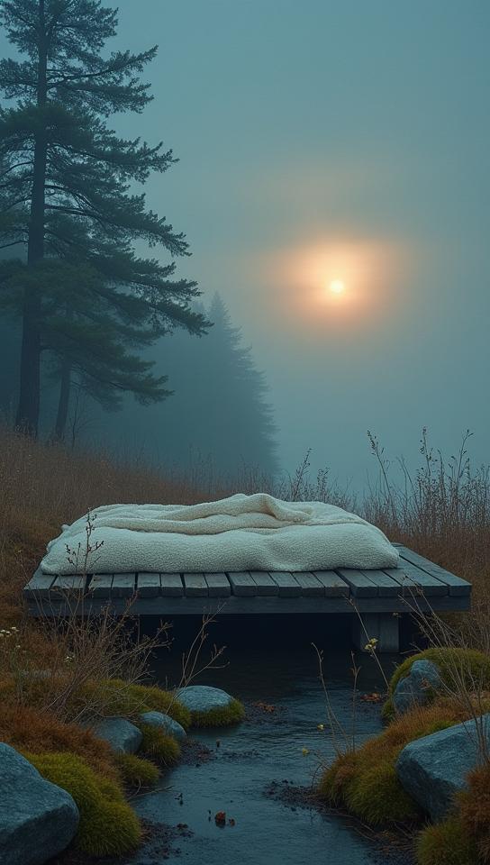 designed by Mikko Lagerstedt, photograph, Rustic Platform bed , made from Mossy rock