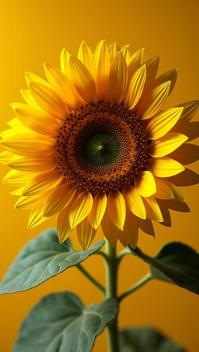 by David Sims and Max Dupain, photograph, medium close up shot of a Mystifying Sunflower, ornate details