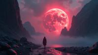 designed by Michal Karcz, photograph, Bikinied Athame, Dwarf Planet Ceres background