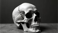 photograph, Argentinian Skull, background, Magic Realism