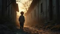 art by Brad Kunkle and Bert Hardy, photograph, ground level shot of a traditional Soviet Pencil , Small