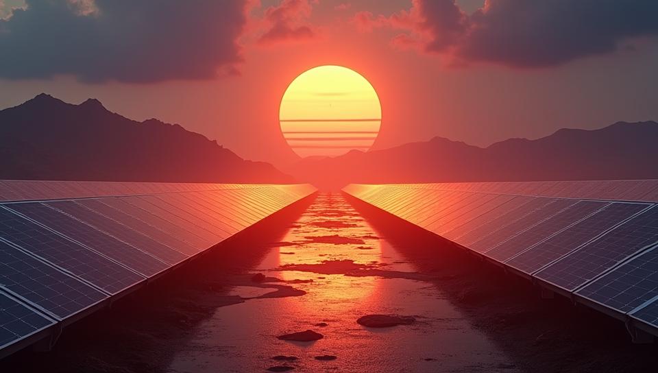 by Michael Wesely and Mikko Lagerstedt , photograph, Biomorphic Peruvian Hellenistic Solar power station, Sun in the sky