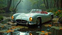 art by Signe Vilstrup, photograph, Heisei Era Electric Car , insane details