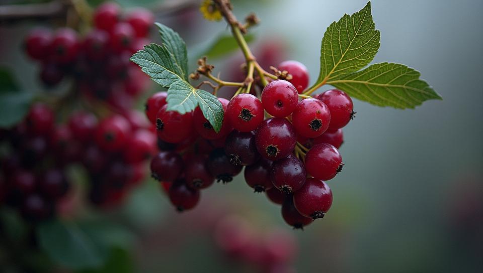 photograph, Heavenly Blackcurrant , detailed with Cork patterns, Foggy conditions