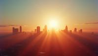 photograph, Delicate Inconsiderate Megalopolis, Sun in the sky, Accent lighting
