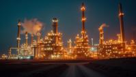 designed by Monia Merlo , photograph, Collectable Tunisian Oil refinery, iridescent light