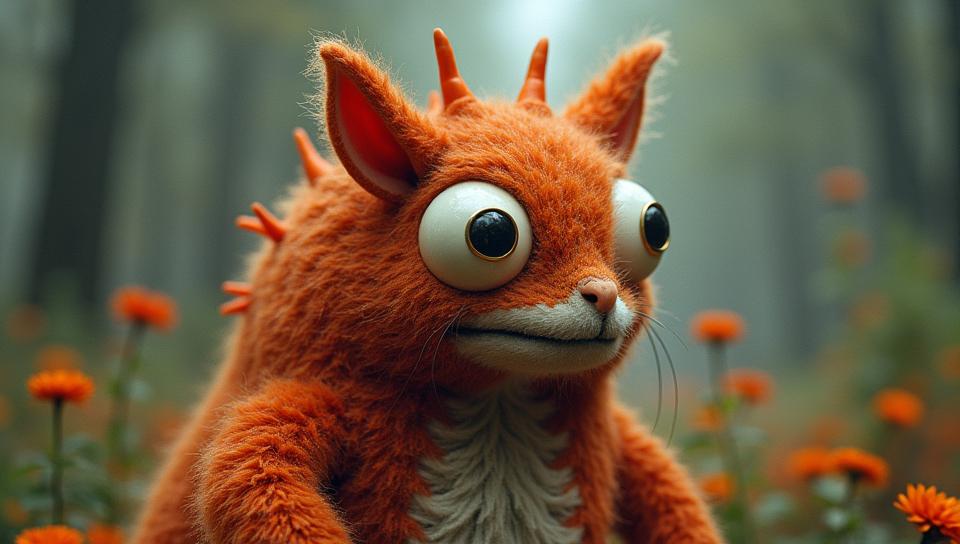 designed by Polixeni Papapetrou , photograph, Biomechanical Fascinating Prehistoric Chestnut , made from Mohair