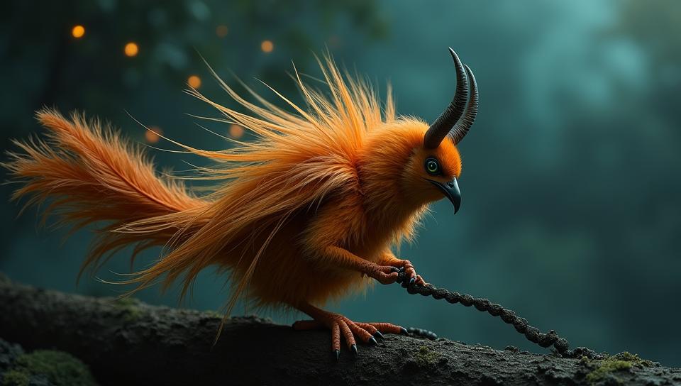 designed by Miroslav Tich , photograph, surreal, Feathery Amulet Broomstick