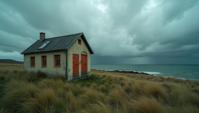 stylized by Serge Najjar and John Mckinstry, photograph, Cottage , very Contemplative and Tapered