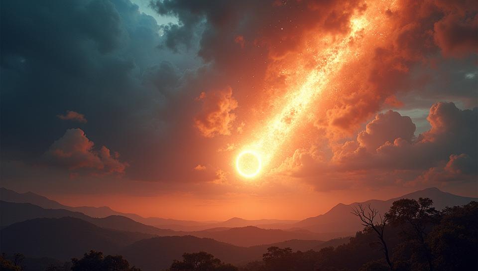 art by Janet Delaney and Paul Strand , photograph, majestic, Giant Comet