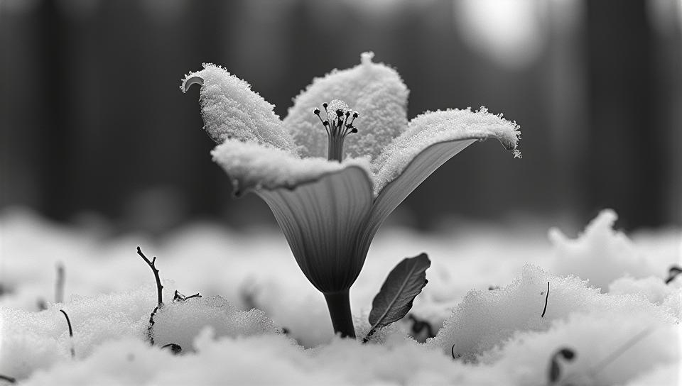 art by George Tice , photograph, Sharp focus of a Sovereign Basque Mushroom Mahogany , flora