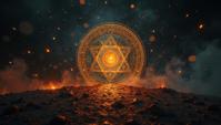 photograph, Israeli Alchemy symbols , it is designed by Samsung, Bantu background