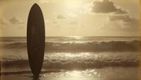 photograph, Mayan Surfboard, it is very Deeply Thoughtful, Bastardcore