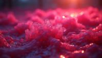 photograph, Wavy Magenta Raspberry, it is covered in Rust, in focus